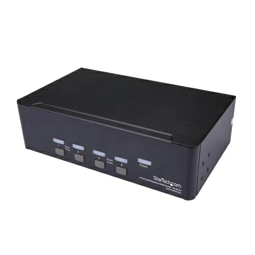 StarTech スターテック SV431DPDDUA2 ブラック 4ポート デュアルDP対応KVMスイッチ 4K60Hz SV431DPDDUA2