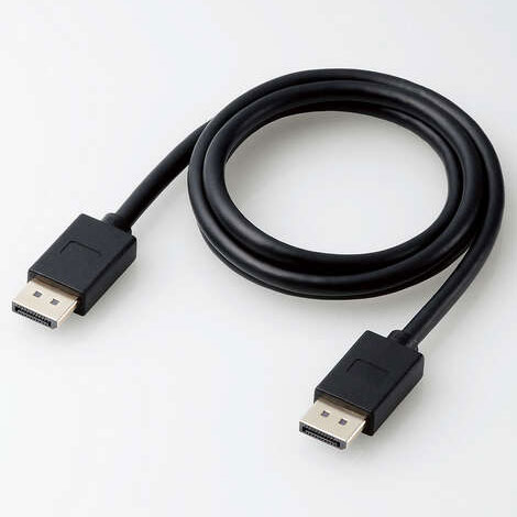 エレコム ELECOM CAC-DP1410BK2 ブラック DisplayPort 1.4対応ケーブル 1m CACDP1410BK2