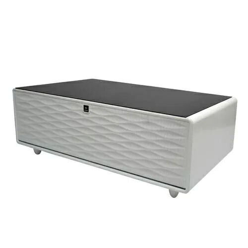 【標準設置料金込】LOOZER ルーザー LOOZER SMART TABLE STB135 WHITE Bluetoothスピーカー 2ドア冷蔵庫付テーブル 135L STB135WH｜ＥＣカレント