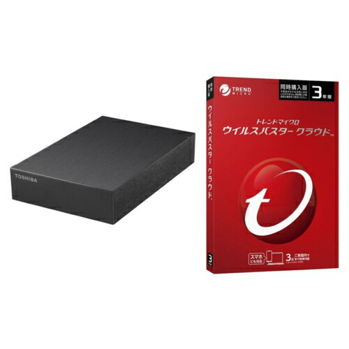 バッファロー(BUFFALO) CANVIO DESKTOP HD-TDA6U3-B ウイルスバスター クラウド 3年版 同時購入用セット