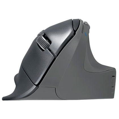 ナカバヤシ MUS-BKF177GY グレー Bluetooth BlueLEDマウス 5ボタン MUSBKF177GY