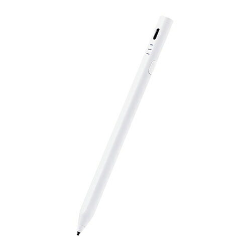 エレコム ELECOM P-TPACSTHY01WH ホワイト iPad/スマホ/タブレット用 アクティブタッチペン 充電式 PTPACSTHY01WH