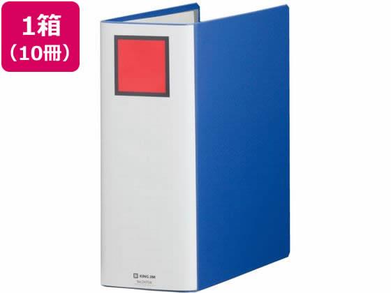 キングジム スーパードッチ脱・着イージーA4タテ とじ厚100 青10冊[代引不可]