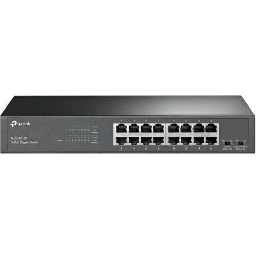 TP-Link(ティーピーリンク) TL-SG1016D 16ポート ギガビット デスクトップ/ラックマウント スイッチ