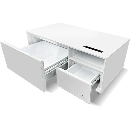 SAPPHIRE サファイア SAPPHIRE by LOOZER SMART TABLE STB80 WHITE 冷蔵庫付きスマートテーブル 2ドア 81L STB80WHITE ひとり暮らし 一人暮らし 小型 コンパクト 新生活 静音 引越し 省エネ