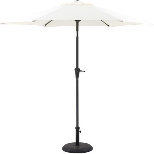 不二貿易 【完成品 一部取付 】 アルミパラソル ２４０ｃｍ アイボリー【代引・日時指定・キャンセル不可・北海道沖縄離島配送不可】