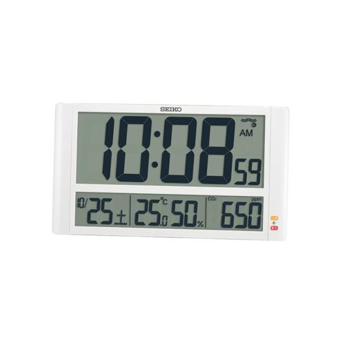 セイコー SEIKO SQ449W 掛け置兼用 電波掛け時計 CO2センサー搭載 SQ449W
