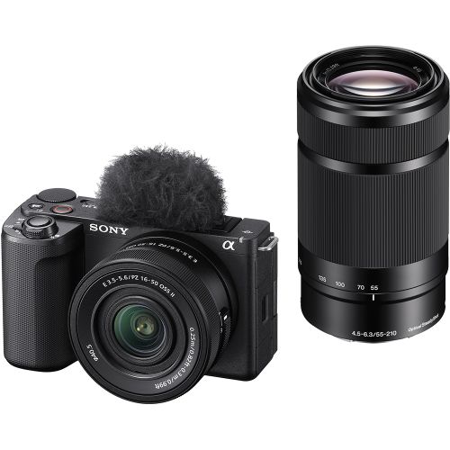 ソニー SONY VLOGCAM ZV-E10M2X-B ﾌﾞﾗｯｸ αEマウントデジタル一眼カメラ ダブルズームレンズキット ZVE10M2XB｜ＥＣカレント