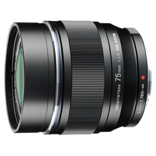 【長期保証付】【対象ショップ限定 先着1000円OFFクーポン】OM SYSTEM M.ZUIKO DIGITAL ED 75mm F1.8 マイクロフォーサーズマウント 単焦点望遠レンズ EDM75F18BLKO