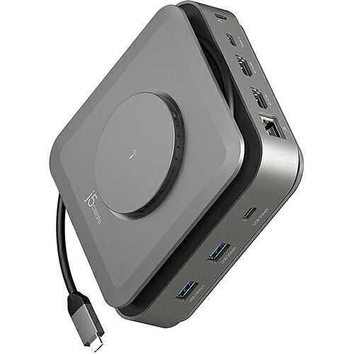 j5create ジェイファイブ クリエイト JCD3199 USB-C 無線充電搭載 12in1 ドッキングステーション JCD3199｜ＥＣカレント
