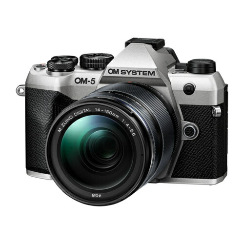 【長期保証付】【対象ショップ限定 先着1000円OFFクーポン】OM SYSTEM OM-5 Mark II SLV シルバー 14-150mm II レンズキット ミラーレスデジタル一眼カメラ IP53防水防塵対応 OM5MK2L14150K