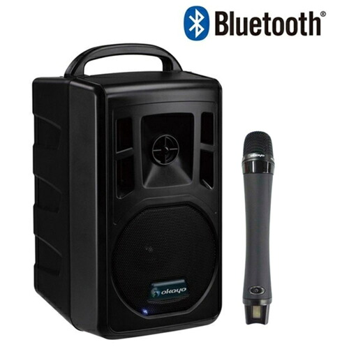 OkayoJapan オカヨジャパン JDL-510DU-M1 ポータブルスピーカー ワイヤレススピーカー Bluetooth対応 800MHzデジタル帯ワイヤレスマイク1本付属セット JDL510DUM1|ECカレント