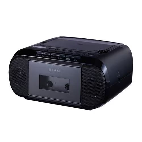 【長期保証付】東芝(TOSHIBA) AX-KCR80-K ブラック CDラジカセ CDラジオカセットレコーダー 密閉型高磁力スピーカー搭載 Bluetooth受信機能 AM/FMワイドFM対応