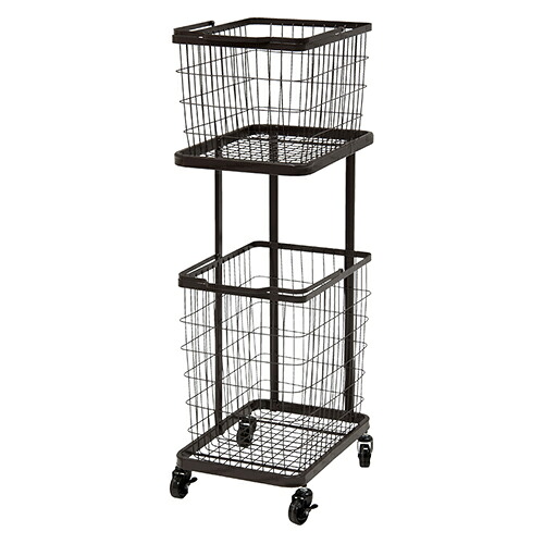 萩原 KR-3945DBR ダークブラウン ランドリーラック KR3945DBR[代引不可]｜ＥＣカレント