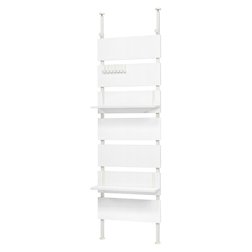 萩原 KTR-3147WH ホワイト/ホワイト 突っ張りウォールラック KTR3147WH[代引不可]｜ＥＣカレント