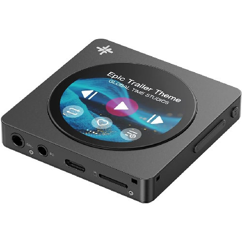 FiiO(フィーオ) FIO-SSDISC-B ブラック Snowsky DISC デジタルオーディオプレーヤー LDAC対応 Bluetooth ハイレゾ ストラップホール付｜ＥＣカレント