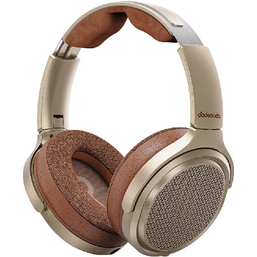FiiO(フィーオ) FIO-JT7-G ゴールド 有線式 平面磁界ドライバーヘッドホン 開放型 ヘッドホン側接続端子デュアル3.5mmTRS|ECカレント