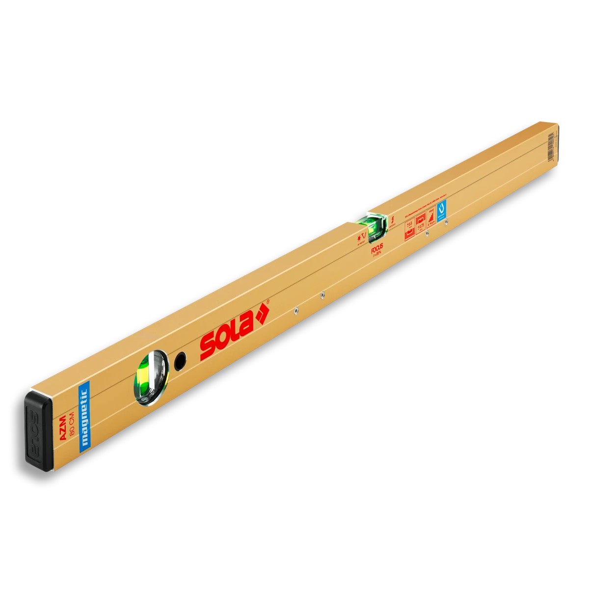SOLA ソラ マグネティック アルミボックス水平器 全長40cm AZM40 1820501(AZM 40)｜ファクトリーギア店