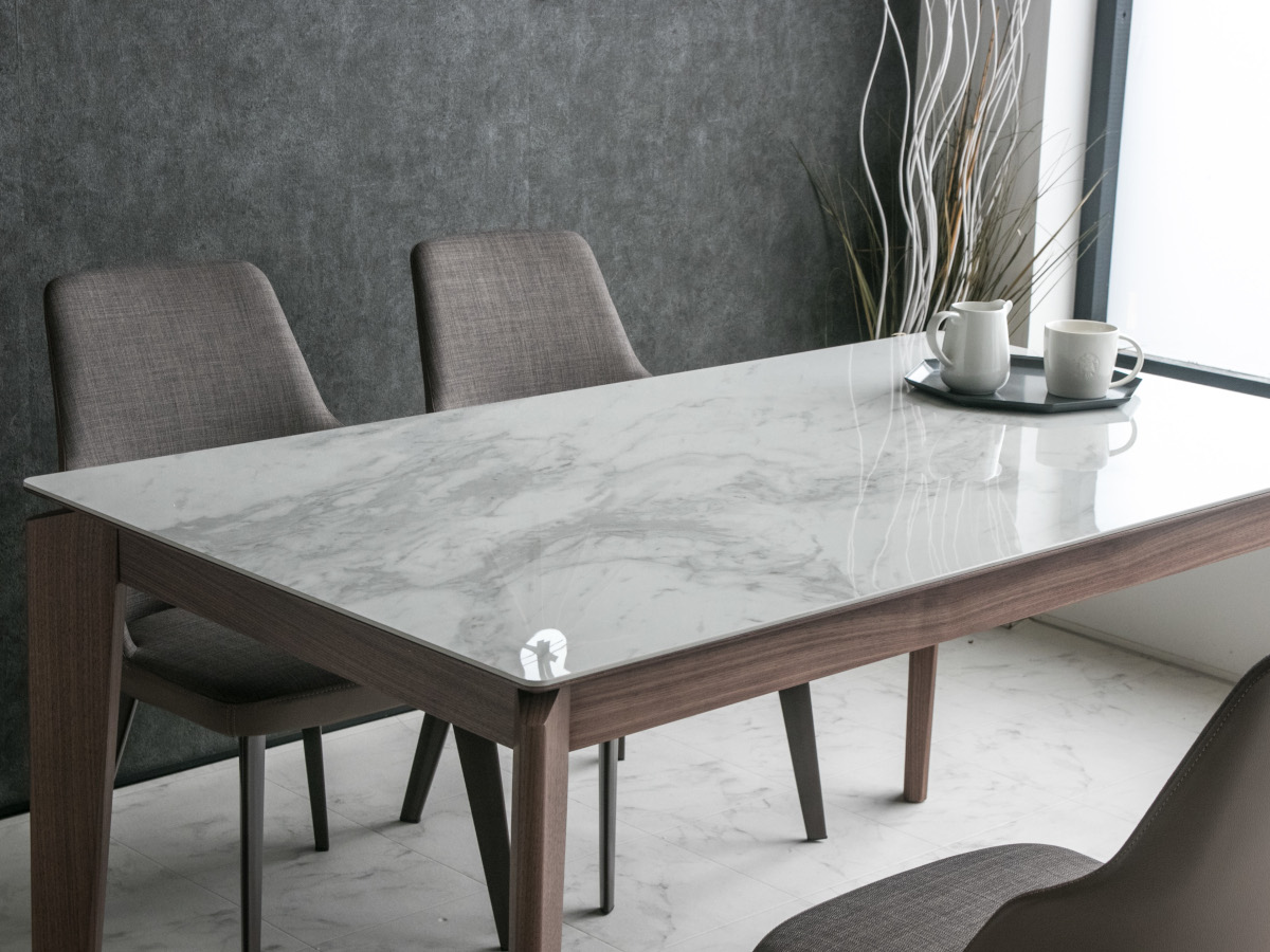 楽天市場 送料無料 組立設置付き ダイニングテーブル ダイニング 大理石調 セラミック 北欧 モダン 高級 テーブル ウォールナット 木製 白 マーブル おしゃれ 高級 4人用 ブラウン シンプル 150cm Hobang 296t Ec Furniture