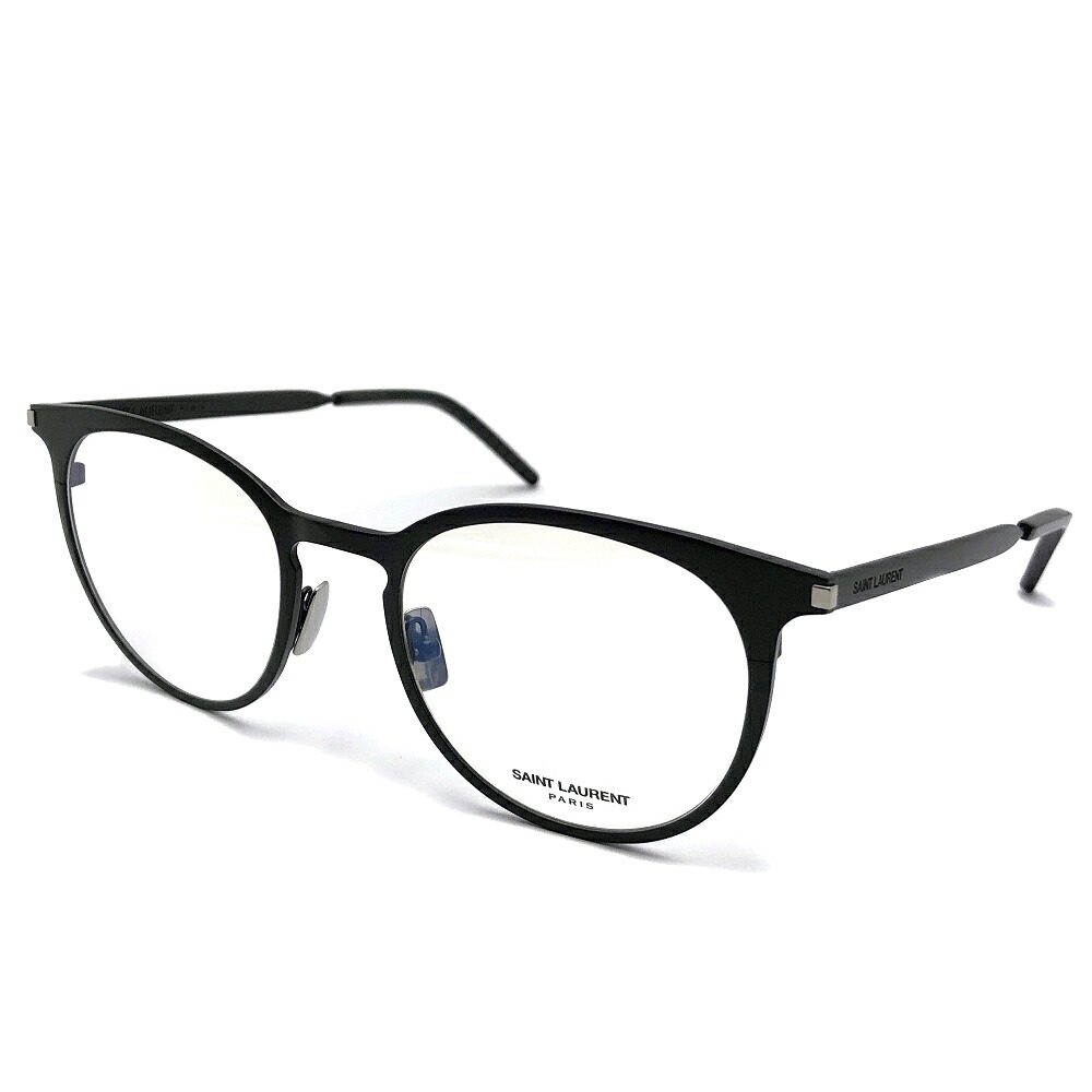【中古】 SAINT LAURENT (サンローラン) SL267 001 メガネフレーム 50□20 145 ブラック 黒 アイウェア メンズ レディース YSL 【USED-AB】