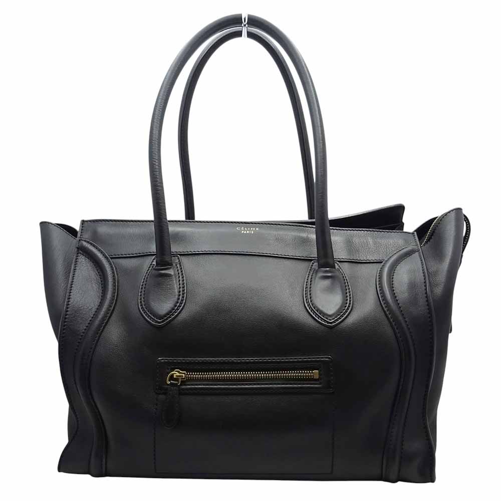 楽天市場】CELINE セリーヌラゲージ ミニ トートバッグレザー ブラック
