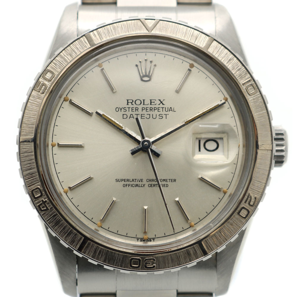 【中古】ROLEX（ロレックス）16250サンダーバードオイスターパーペチュアルデイトジャスト62番台1979年頃シルバー文字盤メンズ腕時計【USED-SA】