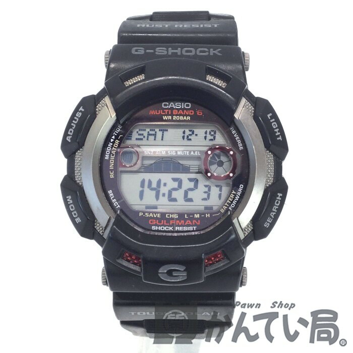 上品なスタイル ソーラー電波 デジタル 腕時計 ガルフマン Gw 9110 1jf ジーショック G Shock カシオ 中古 Casio ブラック Used B メンズ 樹脂 チタン N Pro Race Com