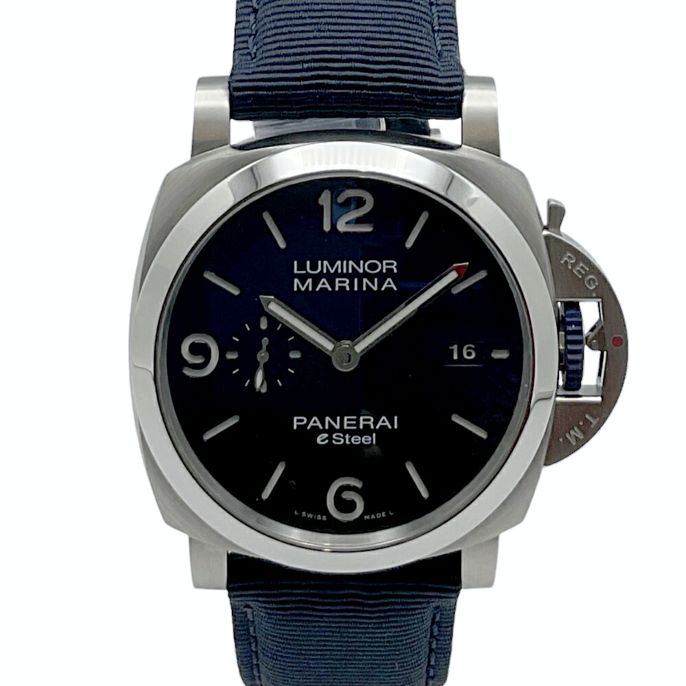【中古】 PANERAI （パネライ） ルミノール マリーナ Blue Profondo PAM01157 自動巻き オートマチック 44mm ブルーグラデーション eSteel テキスタイルストラップ ラバー メンズ 【USED-A】