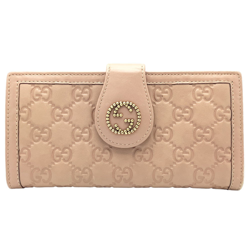 楽天市場】グッチ GUCCI 長財布 グッチシマ レザー ライトベージュ