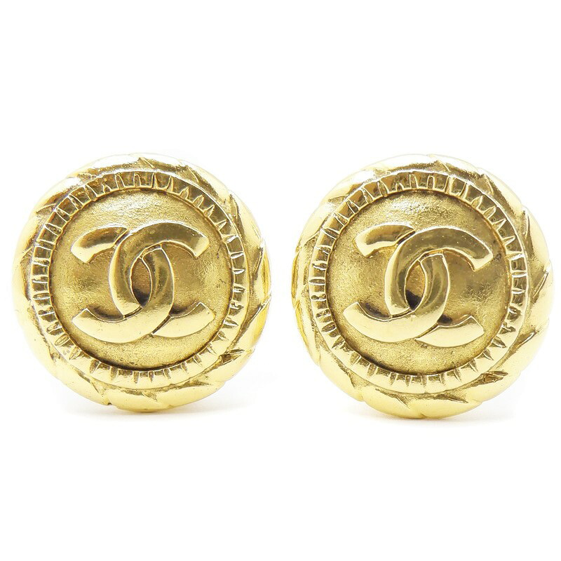 【中古】 CHANEL （シャネル） ココマーク イヤリング メタル GP ゴールド系 クリップタイプ レディース ヴィンテージ 両耳 【USED-B】｜質屋かんてい局EC店