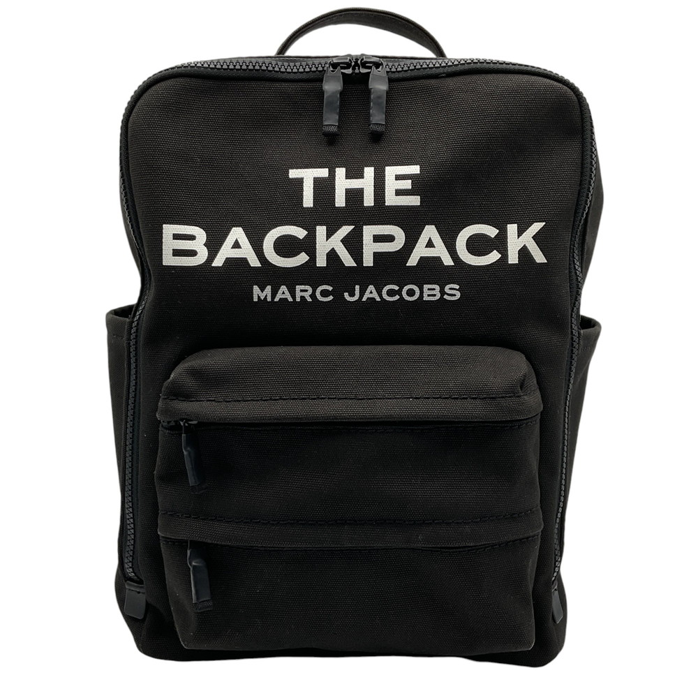 【中古】MARC JACOBS (マークジェイコブス) H301M06SP21 ザ バックパック リュックサック 001/BLACK スクエア レディース【USED-B】