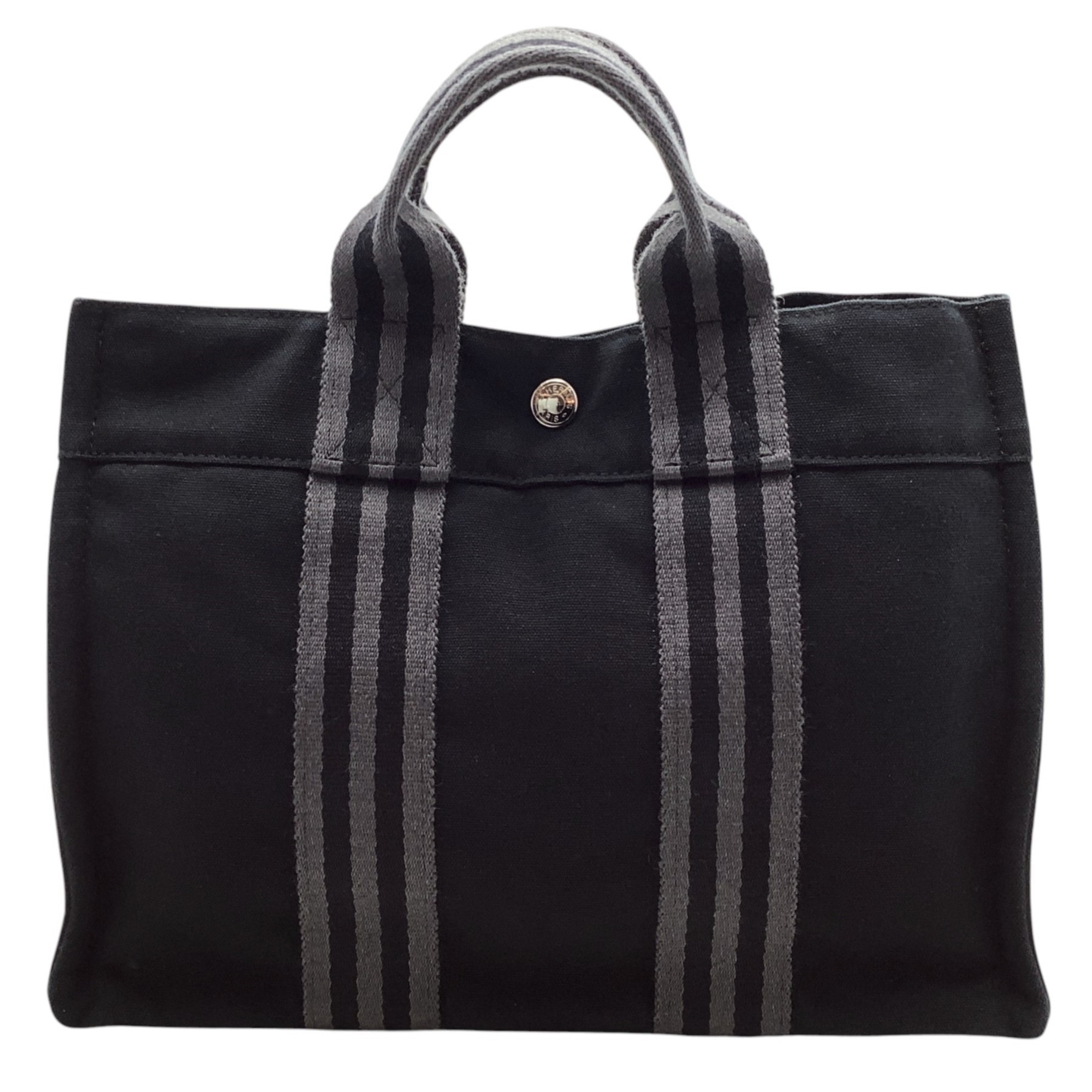 HERMES トートバッグ　キャンバス　BLK 無地　フールトゥ　トートPM 楽天市場】HERMES エルメス フールトゥ トートPM フールトゥPM