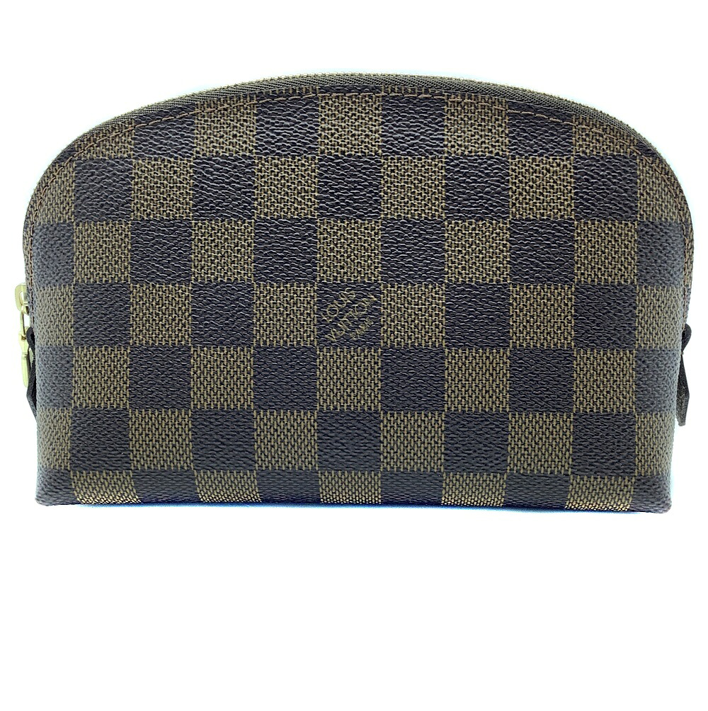 【中古】 LOUIS VUITTON （ルイ・ヴィトン） N47516 コスメティックPM ポーチ ポシェット ダミエ エベヌ 茶色 ブラウン系 レディース 【USED-SA】 31,200円