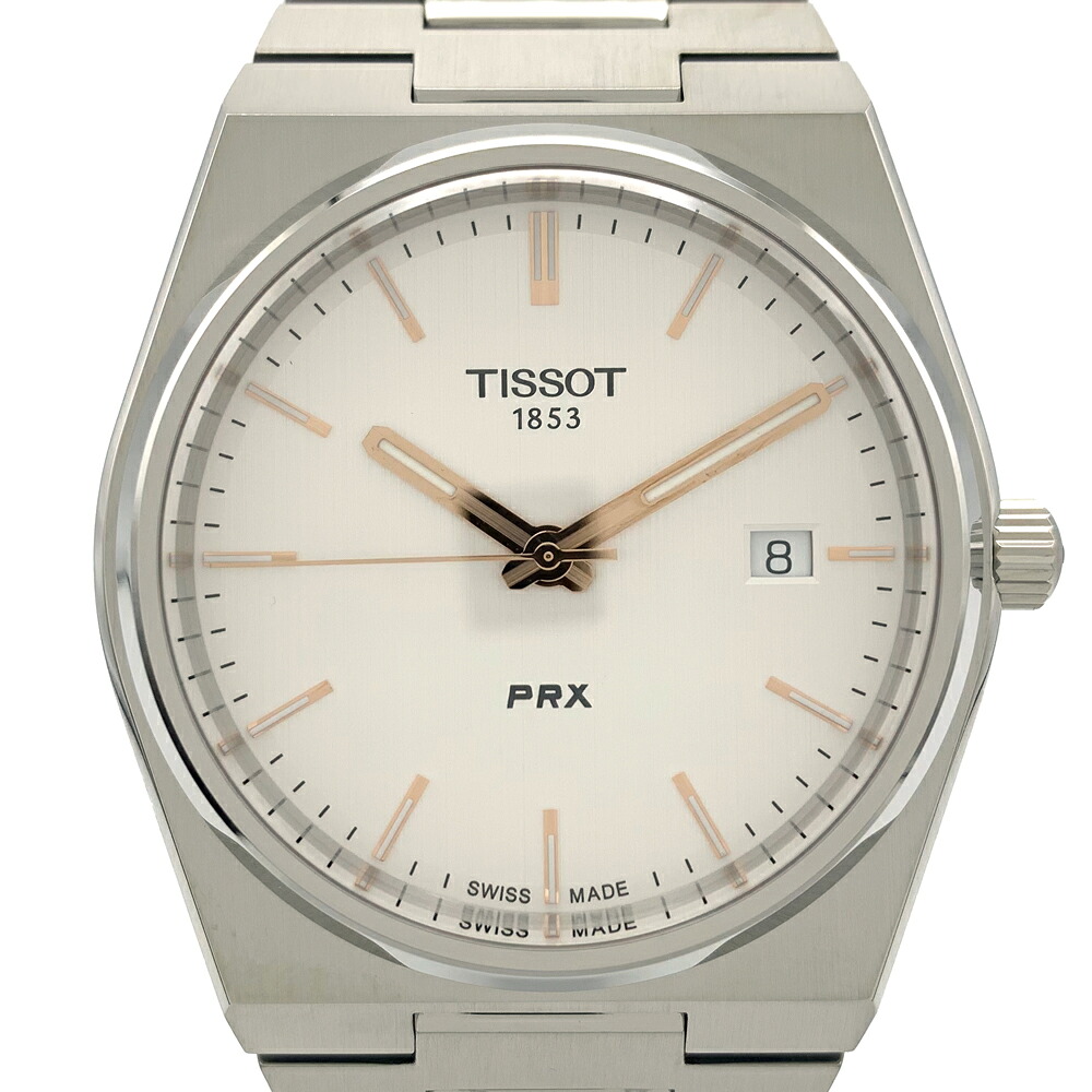 【中古】ティソ TISSOT 腕時計 メンズ PRX ピーアールエックス T137.410.11.031.00 シルバー メンズ クォーツ 40mm 100ｍ防水 【USED-S】