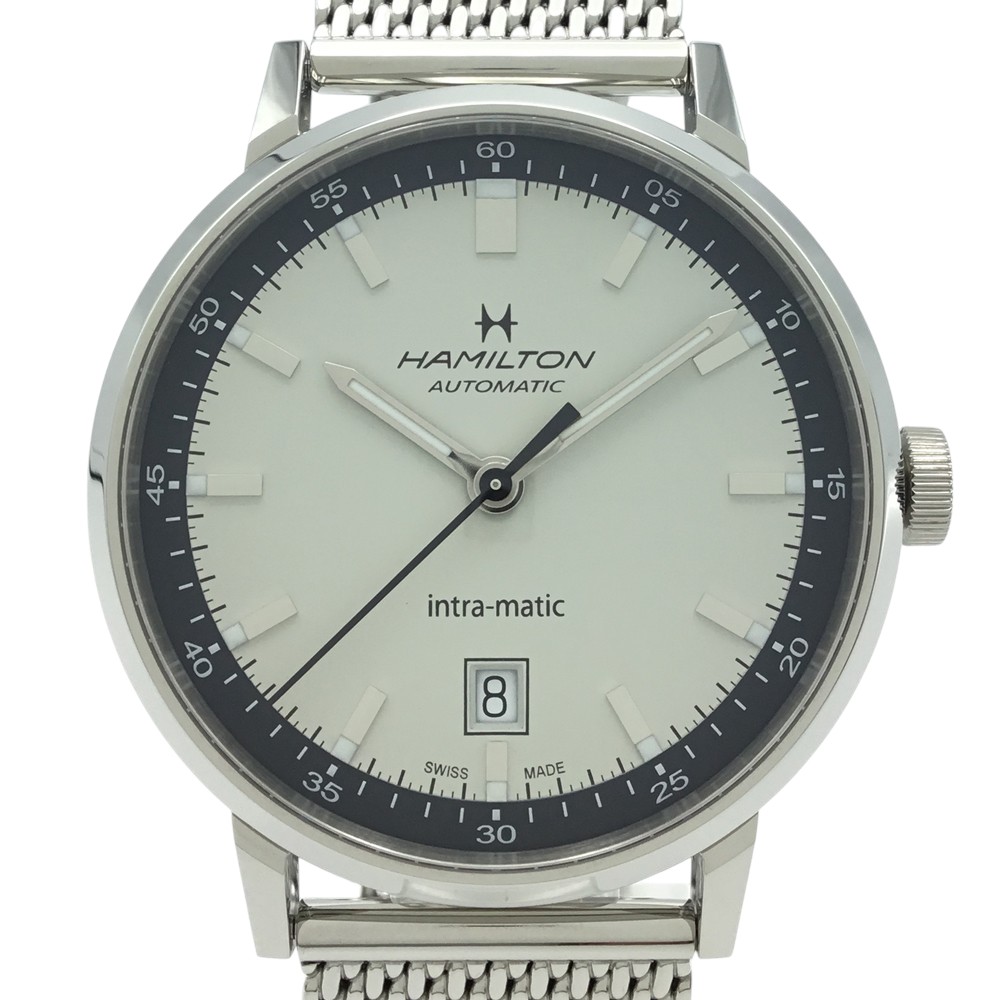 【中古】HAMILTON（ハミルトン）H38425120 アメリカン クラシック Intra-Matic Auto 40mm 自動巻き メンズ 腕時計【USED-S】