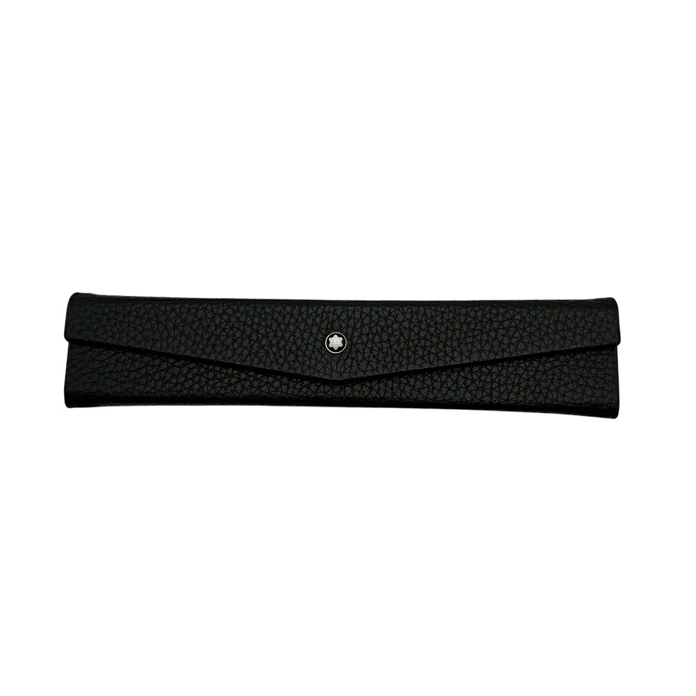 【中古】MONTBLANC（モンブラン） MB116750 Meisterstuck Soft Grain ペンケース ペンポーチ メンズ ビジネス レザー 本革 ブラック系【USED-S】