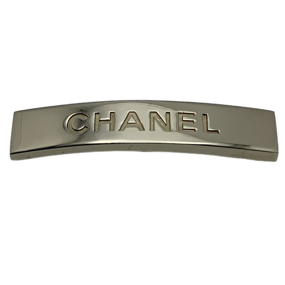 楽天市場】【超美品】 シャネル バレッタ CHANELロゴ GP レザー