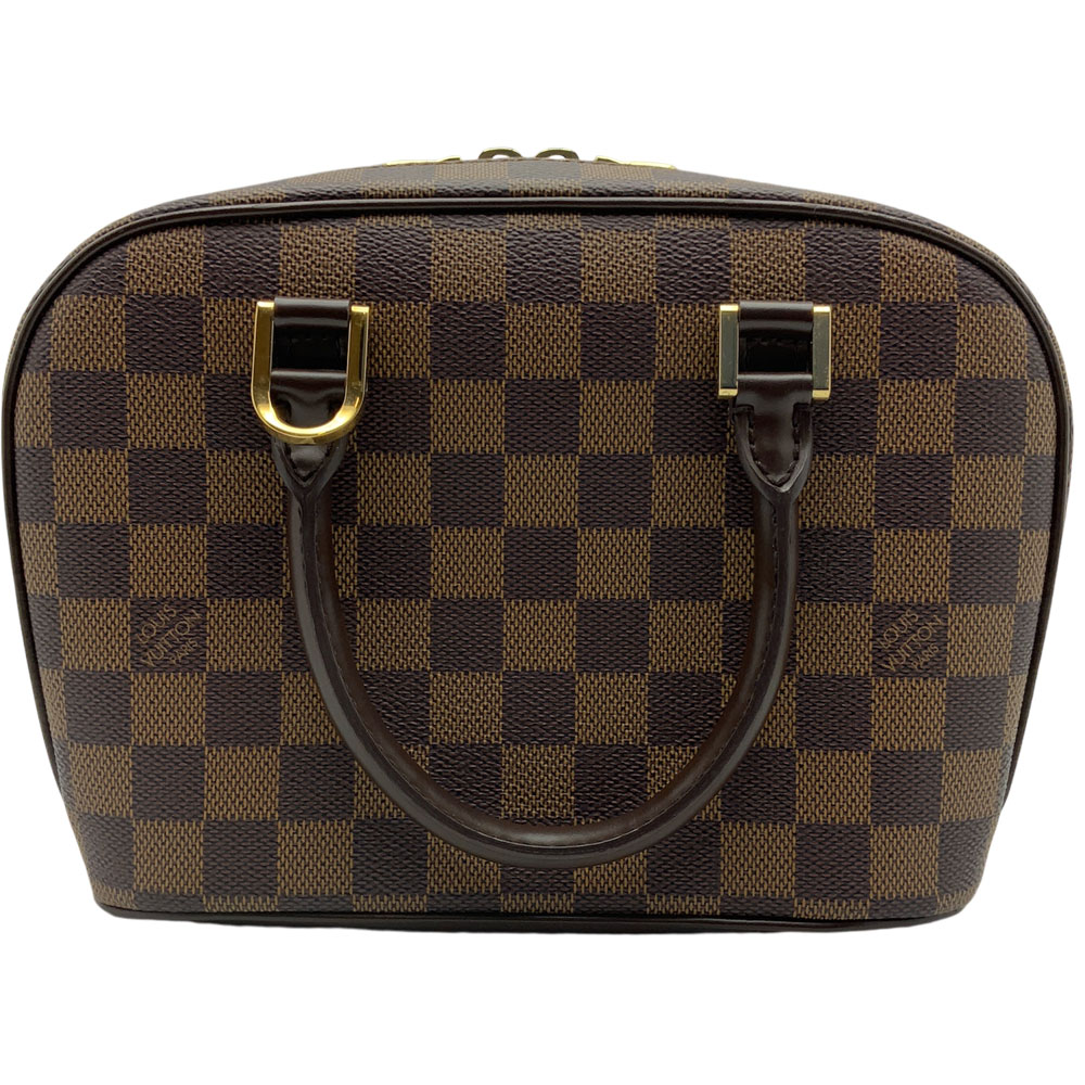 【中古】LOUIS VUITTON （ルイ・ヴィトン）N51286 ダミエ サリア・ミニ エベヌ ダミエキャンバス 廃盤 ストラップ無 市松模様 幾何学模様 バルセロナ おしゃれ【USED-AB】