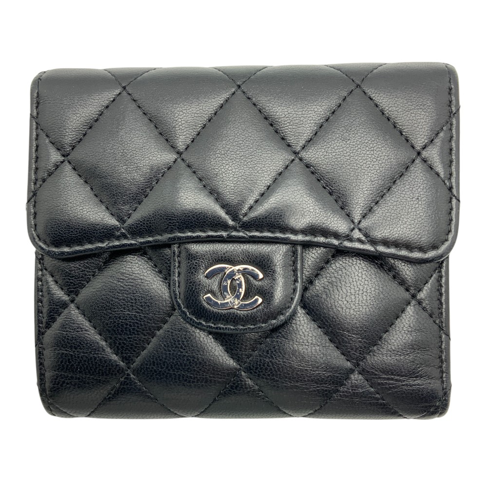 楽天市場】CHANEL シャネル 二つ折り財布 スモールフラップ