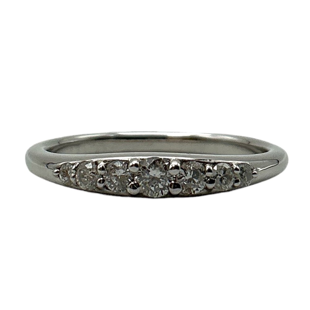 【中古】K18WGダイヤモンドリング ホワイトゴールド 指輪 ジュエリー ダイヤモンド 0.21ct 約9.5号 約2.6g【USED-SA】|質屋かんてい局EC店