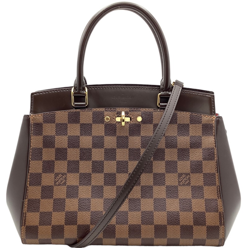 【中古】LOUIS VUITTON(ルイヴィトン) N41152 リヴォリBB ダミエ エベヌ キャンバス レザー ハンドバッグ ショルダーバッグ ブラウン ゴールド金具 レディース【USED-AB】|質屋かんてい局EC店