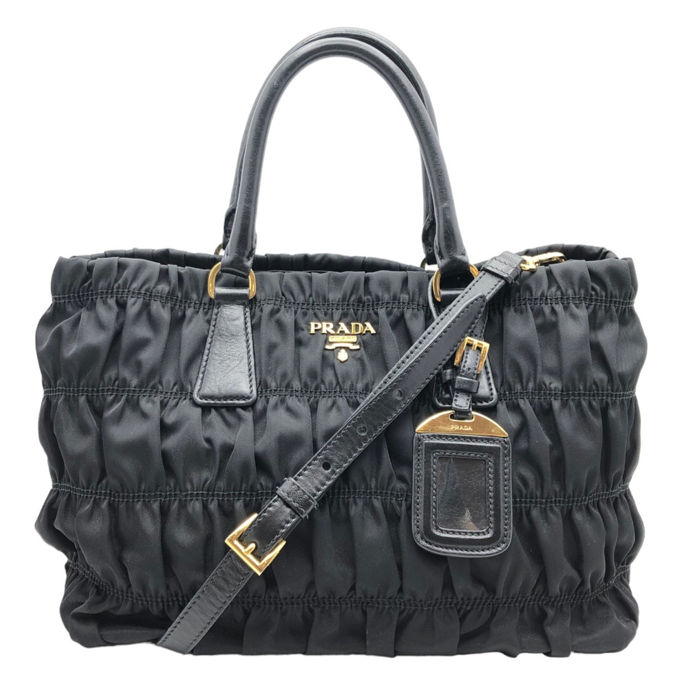 楽天市場】PRADA プラダ ギャザー ハンドバッグ トートバッグ