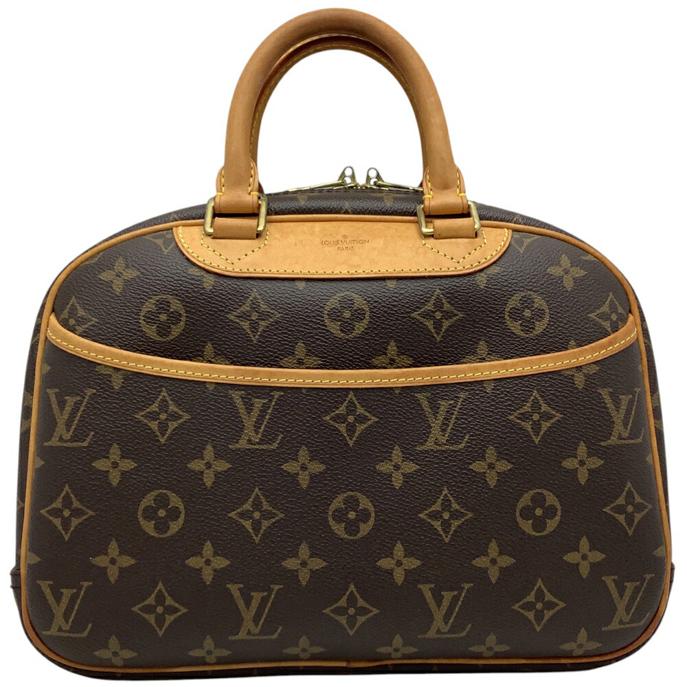 【中古】 LOUIS VUITTON（ルイヴィトン）M42228 トゥルーヴィル モノグラム ハンドバック ミニ豆の町 ゴールド金具 レディース 【USED-AB】
