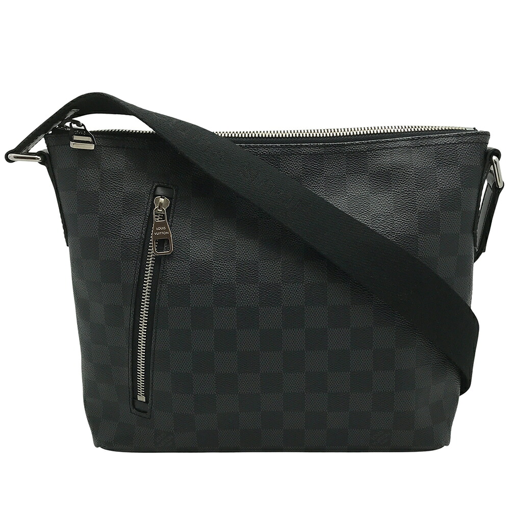 【中古】 LOUIS VUITTON (ルイヴィトン) N41211 ミックPM ダミエグラフィット キャンバス ブラック グレー メンズ ショルダーバッグ 肩掛け 斜め掛け 【USED-AB】