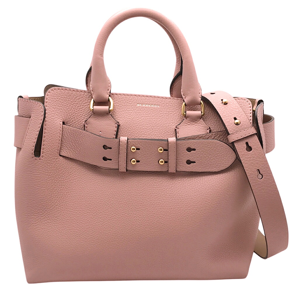 【中古】BURBERRY（バーバリー） 8007938 ベルトバッグ レザー ショルダーバッグ 2WAY ピンク ゴールド金具 レディース【USED-AB】｜質屋かんてい局EC店