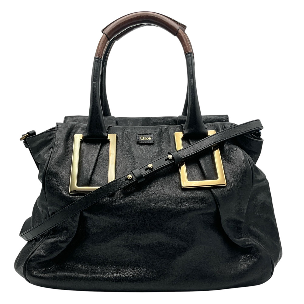 ☆お値下げ☆ 「Chloe クロエ」エテル 2way ショルダーバッグ Chloe クロエ エテル 2WAY レザー ショルダー バッグ ブラック