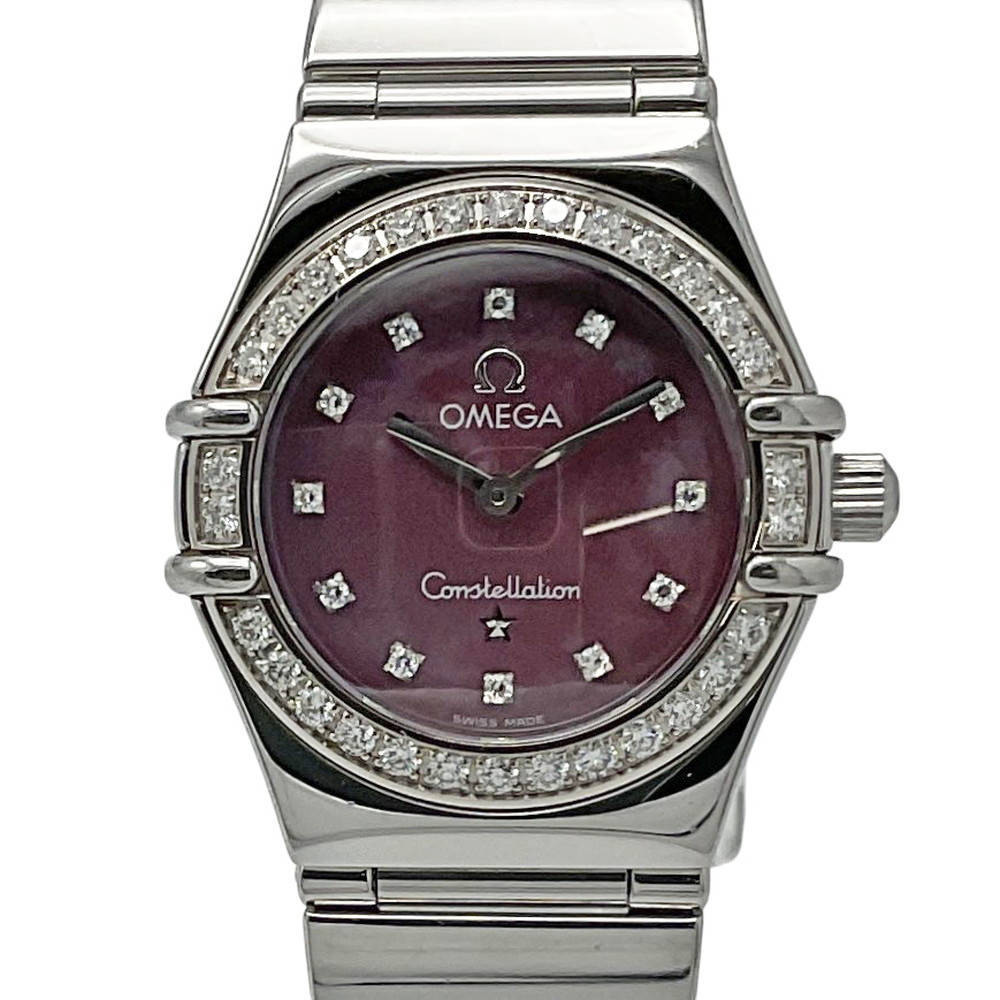 美品 オメガ コンステレーション 12Pマルチ ベゼル ダイヤ シェル 時計 美品 オメガ コンステレーション 12Pマルチ ベゼル ダイヤ シェル 時計