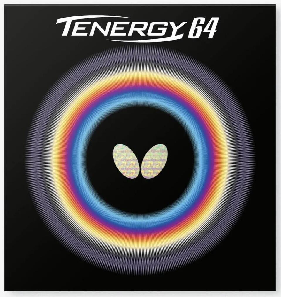 Butterfly（バタフライ）TENERGY 64／テナジー64 05820 ハイテンション裏ラバー 卓球ラバー ハイテンション スプリングスポンジ 赤・黒 ★8600 ※後払い決済不可