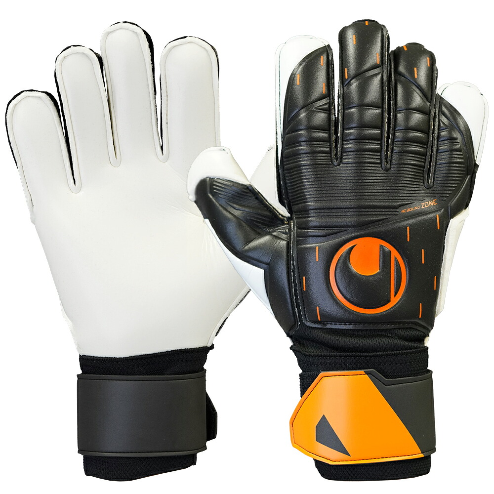 ウールシュポルト スピードコンタクト スーパーソフト サッカー キーパー手袋 uhlsport キーパーグローブ 1011266-01 ブラック×フローオレンジ ★10300|オザキスポーツ