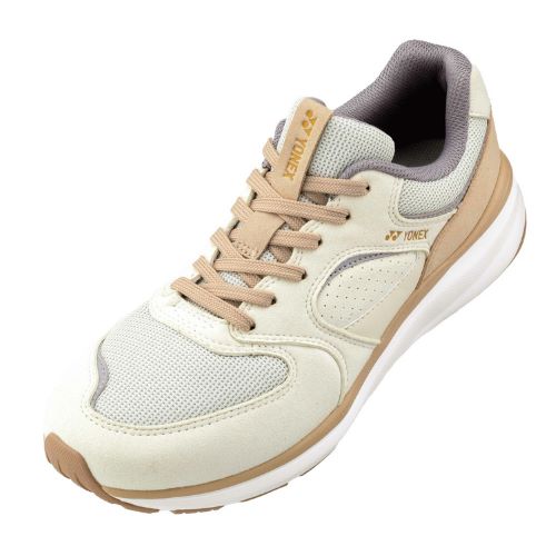 ヨネックス　ウォーキングシューズ　パワークッション123　クリーム／ベージュ　YONEX　3.5E　ＹＹ－ＣＨＡＮＧＥＯＶＥＲ　SHW123-420　★12000　※北海道・離島・沖縄県へのお届け不可